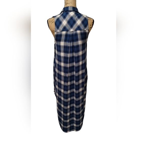 Rails Jordyn Split Plaid Blue And White Size S - Picture 3 of 6